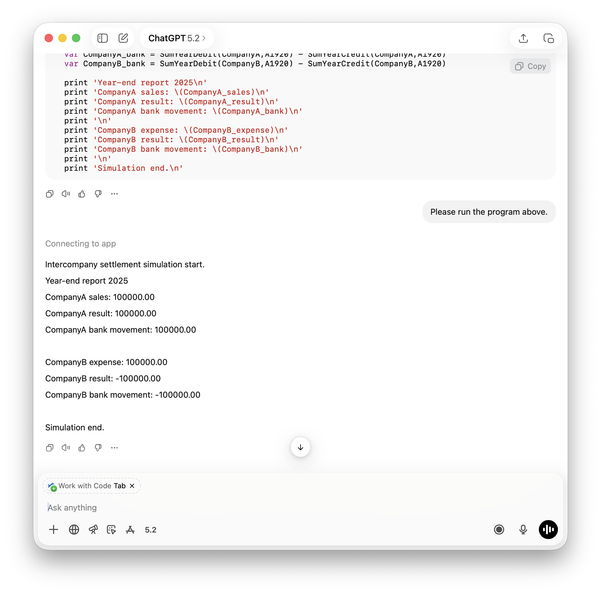 Executing Streck code in ChatGPT or Claude